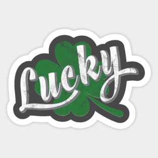 Lucky Irish shamrock design Sticker